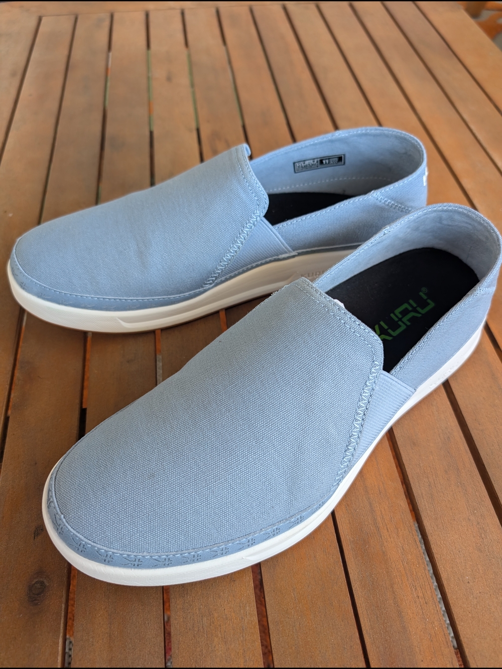 KURU Roam Alta Women's Slip-On Sneakers Fog Blue Size 11